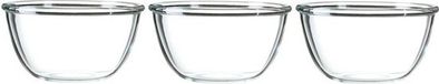 Billiet - Vanlaere 3x Saladier/bol à escargots en verre 24 cm