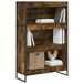 vidaXL Boekenkast Rook Eik 80 x 30 x 121 cm bewerkt hout