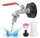 Merkloos Robinet de vidange IBC de 3/4 de pouce pour réservoirs d'eau