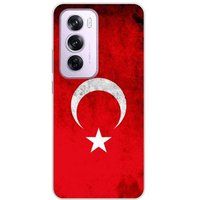 Oppo Siliconen hoesje - Compatibel met Oppo Reno 12 Pro - ontwerp drapeau turquie