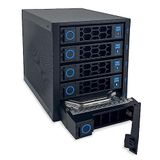 FANTEC 2554 WR-C3151-6G SAS/SATA 6G Backplane Housing for 5× 3.5"/2.5" HDD/SSD op een lade in een 3X 5.25 module