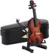 Miniatuur viool realistisch model - Houten vioolkoffer - Decoratief accessoire - Cadeau voor muziekliefhebbers - 8x3x0.8cm - Delicaat houtambacht - Miniatuur muziekinstrument