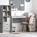 Maison Exclusive - Bureau, aspect béton, gris, 80 x 40 x 76 cm