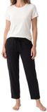Schiesser Dames pyjama Mix & Relax zwart / crème