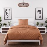 Intemporel Soleil d'Ocre Set van gewassen microvezel, 140 x 200 cm, Boheme Terra