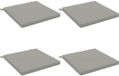 vidaXL - Zitkussens - SOEST - 4 stuks - 100% Polyester - Grijs