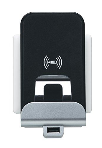 LEGRAND Qi-Wireless Charger + USB laadstation, inductieve oplader voor installatie van inbouwdozen voor bijv. iPhone8, iPhone 8 PLUS, Samsung Galaxy S8 en alle Qi-standaard smartphones, 753114