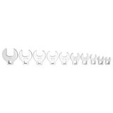 Performance Tool W453 10-Piece SAE Open End Crowfoot Wrench Set