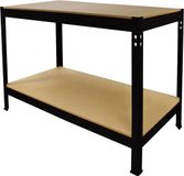 Q-rax établi de garage - noir - 120x60x90cm - 200kg par étagère
