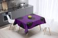 Bonamaison Tafelkleed, Anti-Mold, Sneldrogend, Waterdicht, 100% Polyester Tafellaken, Paars, zwart, 140 x 140 Cm