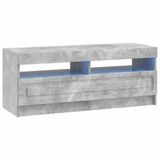 vidaXL LED tv-meubel Betongrijs Bewerkt hout