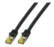 EFB-Elektronik RJ45-patchkabel S/FT, Cat.6A, LSZH, Cat.7 ruwe kabel, 15m, zwart