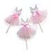 mopec Pics Pack Ballerina, Stof/Weefsel, Roze/Grijs, 0,5 x 8 x 14 cm, 5 stuks