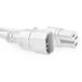 ACT Cordon d'alimentation C14 - C15 Blanc 0,6 m