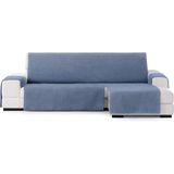 ECOMMERC3 Chaiselong bankovertrek, extra rechts, universeel en veelzijdig – chaise longue-bankhoes, blauw, eenvoudig aan te brengen, voor rugleuning, zitting en armleuningen