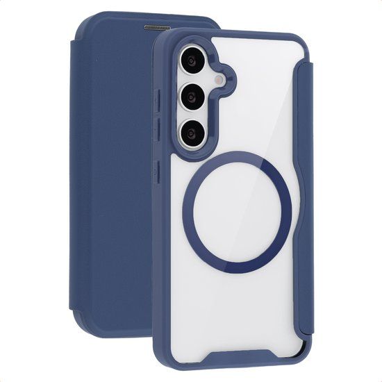 imoshion Transparante Bookcase met MagSafe voor Samsung Galaxy S24 / S25 - Blauw