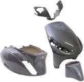 Edge Gransier Edge Plaatset 4-delig voor Piaggio Zip/Zip 2000 2T/4T vanaf bouwjaar 2000 - anthraciet