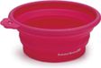 Beeztees Bol d'alimentation pour chien pliable Rose 14x12,5 cm