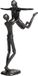 Allecta - Décoration en fer pour homme danseur partenaire féminin sculpture de danse – Décoration pour la maison et le bureau – Support de sculpture de table – Accessoire de cheminée