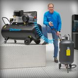 Datona® Straalset compleet - compressor (270L/400V) + straalketel en aansluitset