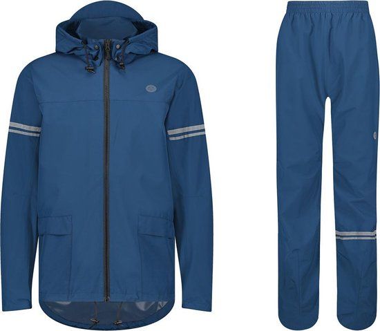 AGU Original Regenpak Essential - Blauw - L - Unisex - Waterdicht & Ademend
