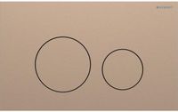 Geberit Sigma40 bedieningsplaat - 2-toets spoeling - extra dun - ronde knoppen - RVS - geborsteld rood goud (koper)
