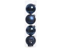 Kaemingk B.V. Boules de Noël - 8 pièces - Bleu nuit - Verre - 10 cm