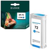 Evoke Compatible Ink for HP 72C 72 72 C C9371A Cyan 130 ml Designjet T610 T620 T790 T770 T1100 T1200 T1200 Hd T2300 T1300