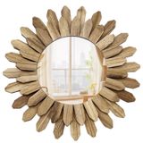 Solidchoice - Miroir mural bohème avec motif soleil, 30 cm