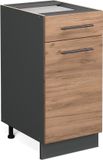 Vicco Keukenonderkast Fame-Line 40 cm WB Eik Krachtige eik goud