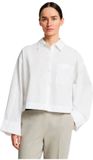Slfastha SELECTED WOMEN Slfastha Ls Cropped Boxy Shirt Dames - Jurken - Wit - Maat 40