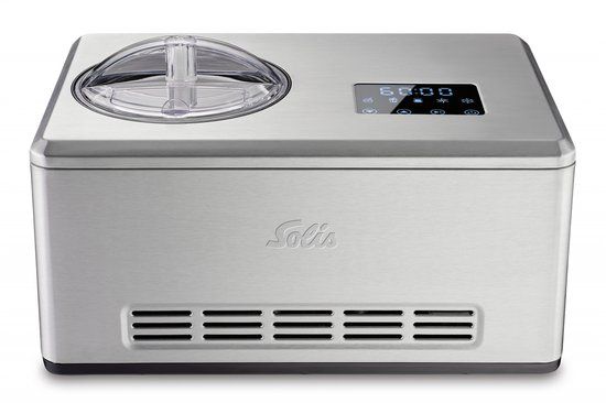 Solis Gelateria Pro Touch 3-in-1 IJsmachine - Zelfgemaakt IJs, Yoghurtijs en Slush - 2 Liter - Touch Display - RVS