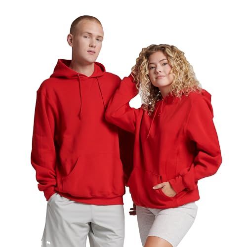 Russell Athletic Dri-Power Heren Hoodie - Fleece - Rood - 3XL