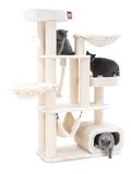 Petrebels Interstate 173 Krabpaal - Creme - Design Krabmeubel - 12 cm Dikke Stammen