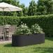 Jardin Exclusif - Jardinière surélevée, noir, 140 x 40 x 40 cm, acier