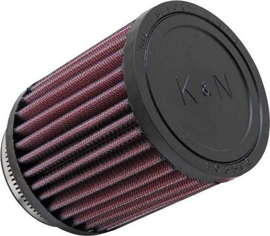 K&N universeel cilindrisch filter 64mm aansluiting, 5 graden hoek, 89mm uitwendig, 102mm Hoogte (RB-0700)