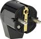 AS-Schwabe Haakse stekker met randaarde PVC 230 V Zwart IP20