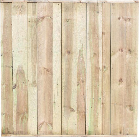 Merkloos Tuinscherm 180x180 cm Frans Grenen Geïmpregneerd Bruin