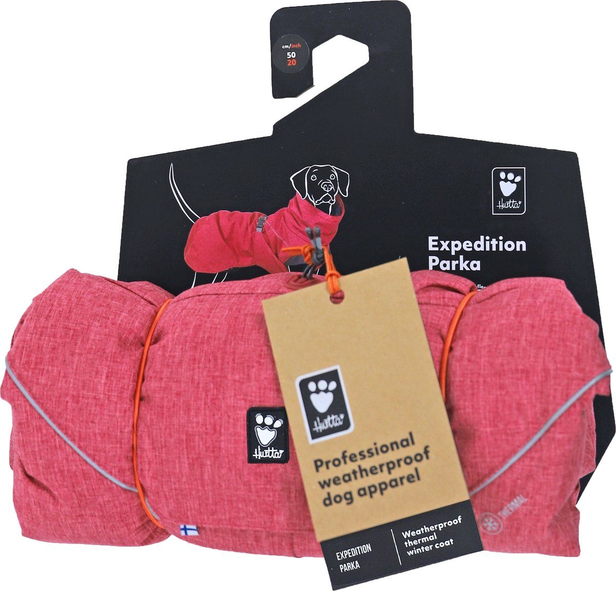 Hurtta Expedition Parka - Hondenjas - beetroot - 50 cm