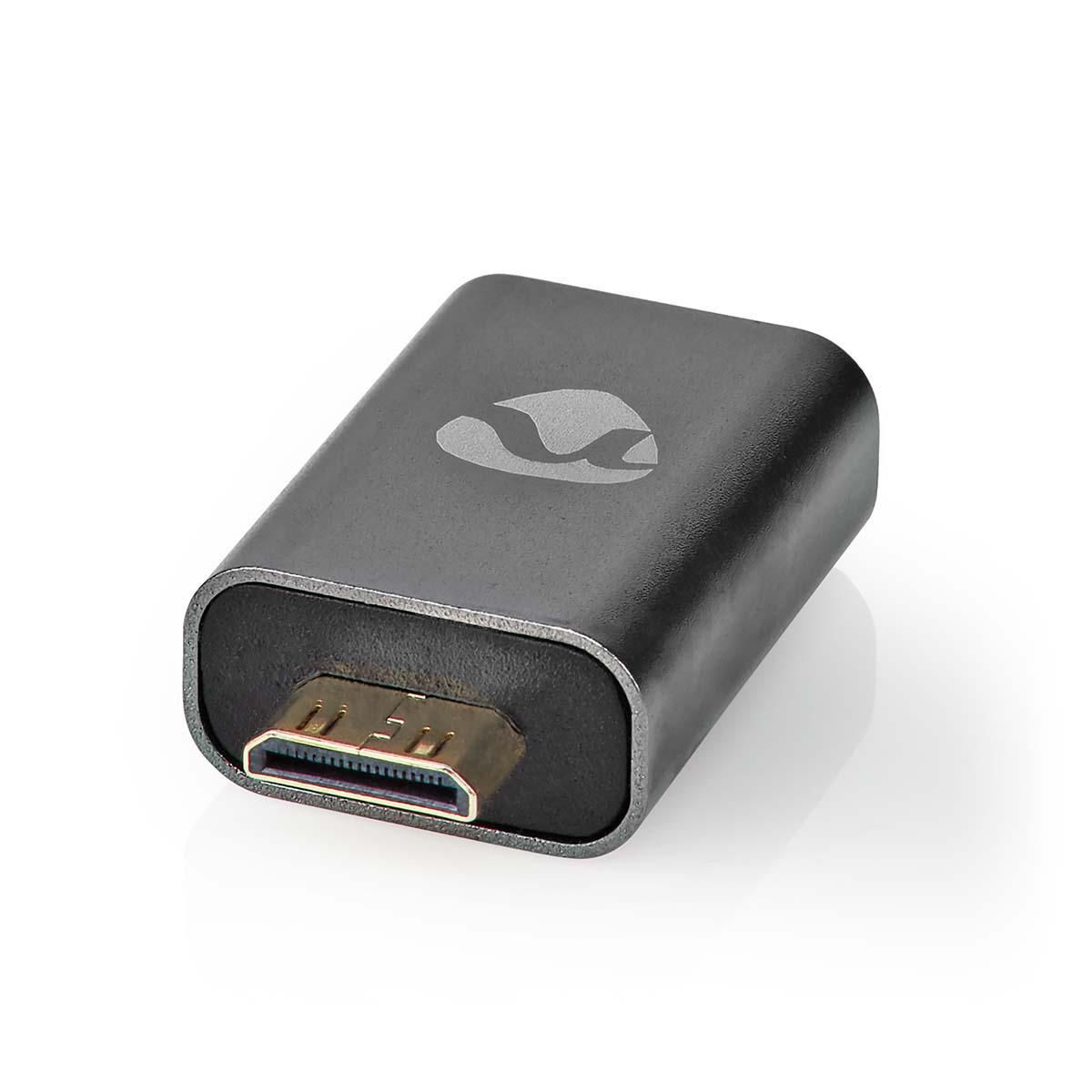 Nedis HDMI Adapter | Male to Female | Grijs | Aluminium | 4K 60Hz