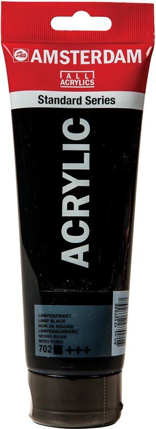 Amsterdam All Acrylics Amsterdam Acrylverf - 702 Lampenzwart - 250 ml