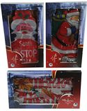 Christmas Gifts 3 x kerstfiguren 20 leds 45cm wit 88035