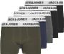JACK&JONES JUNIOR JACBASIC WHITE WB TRUNKS 5 PACK NOOS JNR Jongens Onderbroek - Black Black - Navy Blazer - Dgm - Forest Night