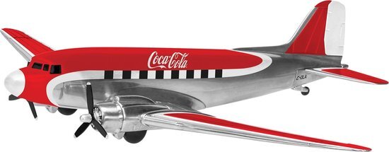 Corgi Coca-Cola Douglas DC-3 Dakota. Niet-militair vliegtuig. Coca-Cola