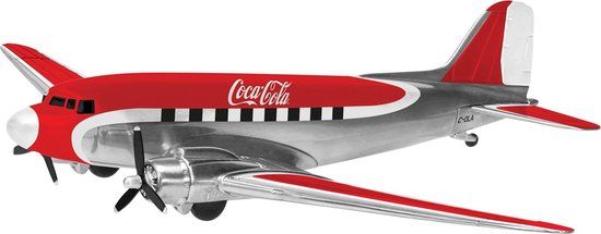 My village Coca-Cola Vliegtuig Douglas DC-3 - Hornby