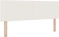 vidaXL - Tête de lit - Crème - 160 cm - Tissu côtelé