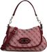 GUESS Samantha Flap Shoulder Bag Merlot Logo donkerrood