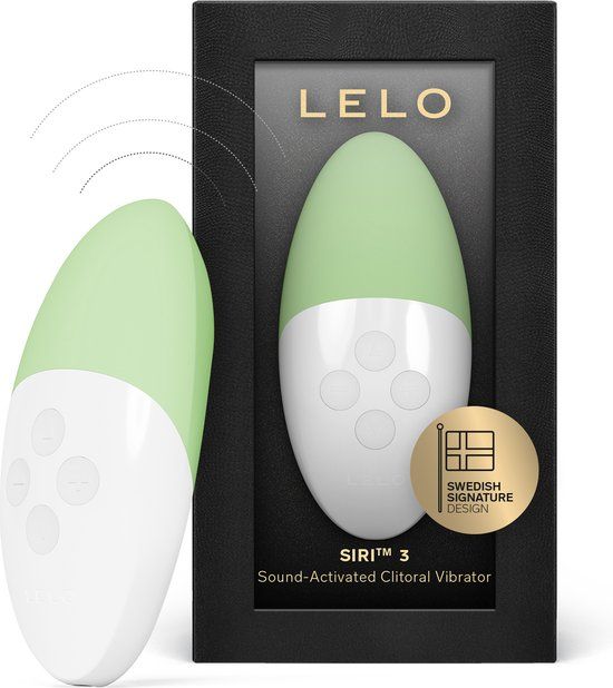 LELO SIRI 3 – Mini Vibrator – Geluidsgeactiveerd – 8 Genotsinstellingen – Pistachio Cream