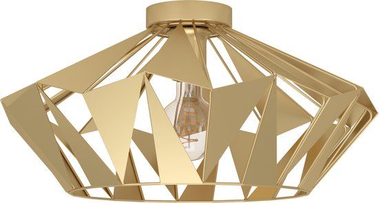 EGLO Carlton Plafondlamp - Ø 47 cm - Goud - Staal - E27