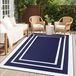 Tapis d'extérieur étanche - Antidérapant - Réversible - Résistant aux UV - Tapis de jardin 120 x 180 cm - Facile d'entretien - Tapis de camping